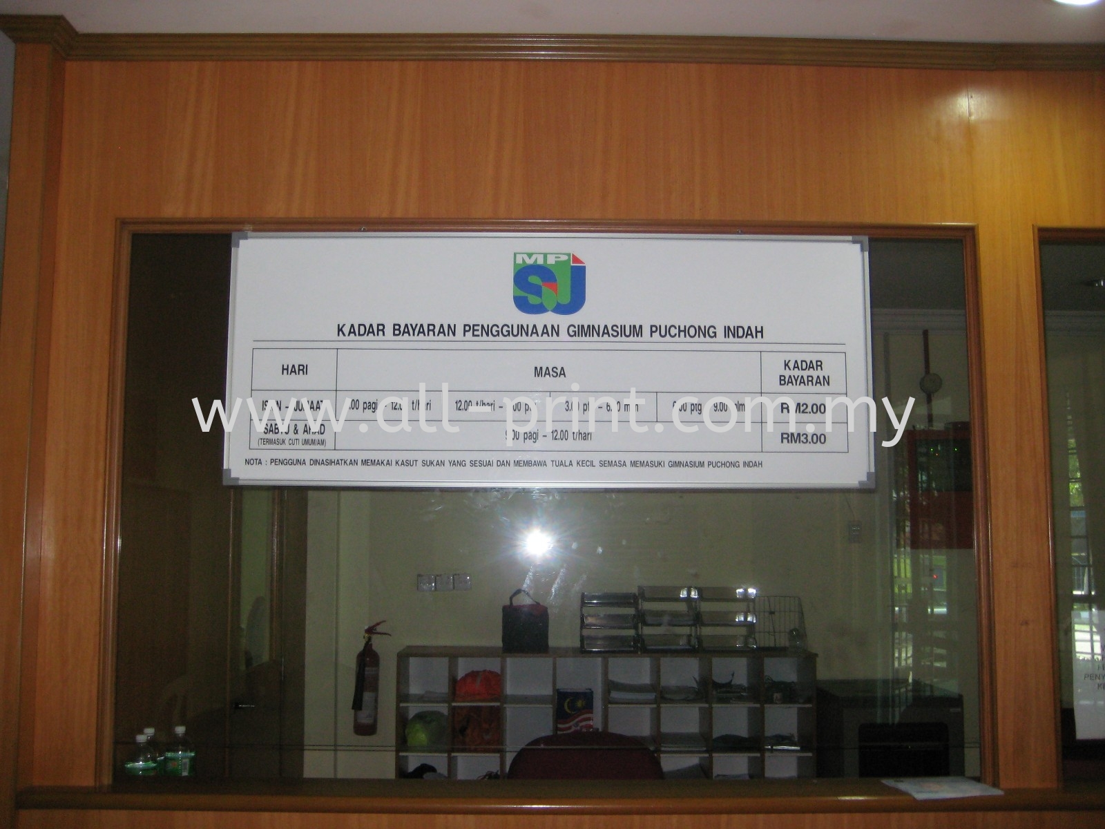 Mpsj White Board White Board Signboard Selangor Malaysia Kuala Lumpur Kl Shah Alam Manufacturer Supplier Supply Supplies All Print Industries