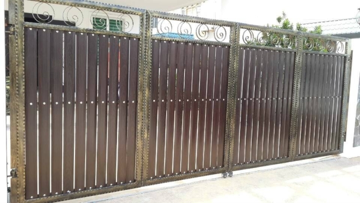 Reference Of Wrought Iron Aluminium Mixed Gate