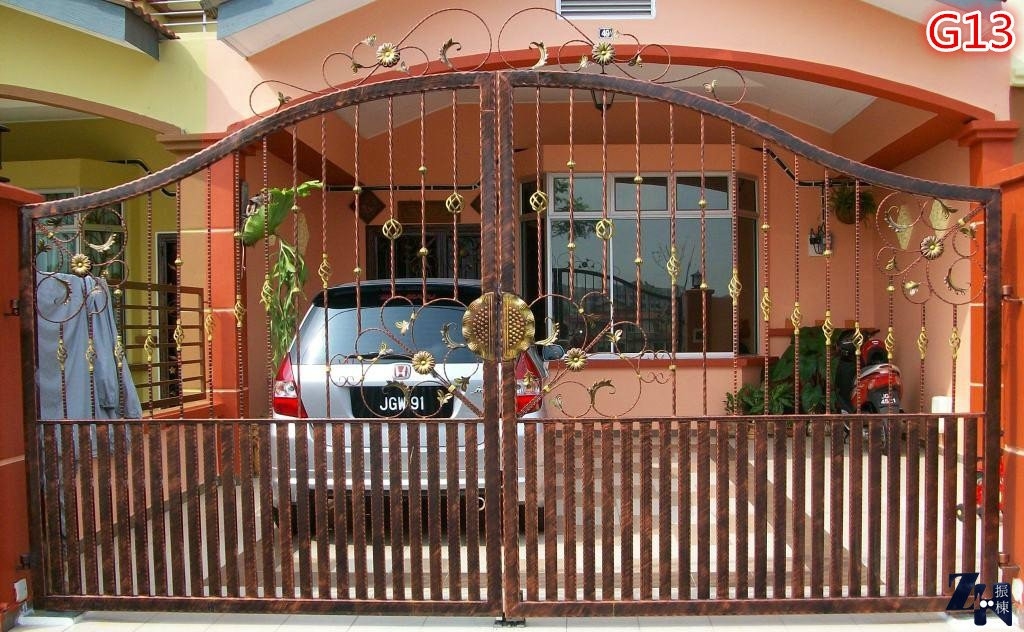 Simple Wrought Iron Gate Design Gate Malaysia Reference Renovation Design Homebagus Home And Deco Online Expo