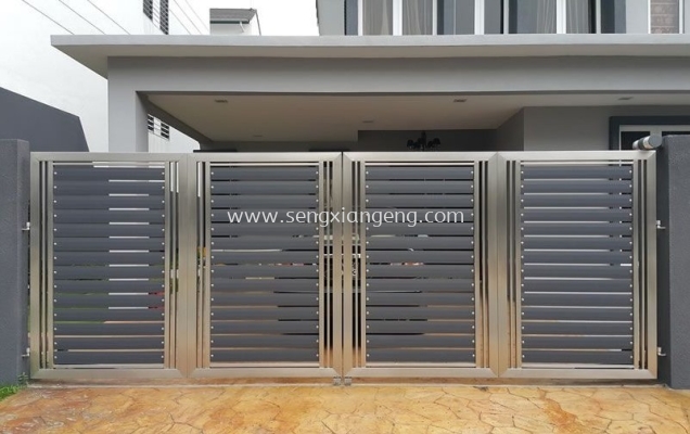 Stainless Steel Folding Main Gate