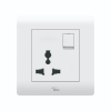 16A UNIVERSAL SOCKET Pure White A38 Modern Series