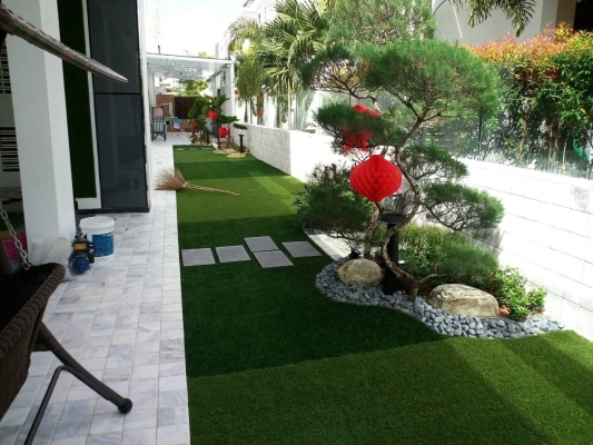 Artificial Completed Grass Project Refer