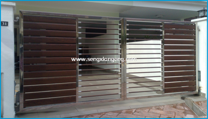 Stainless Steel Swing Main Gate