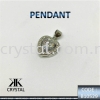 105294, PENDANT, HEART, B10529, 1PCS/PCK Charm  Jewelry Findings, White Gold Plating