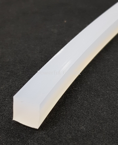 Silicone Square strip platinum