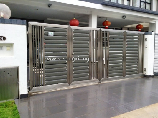 Stainless Steel Swing Main Gate