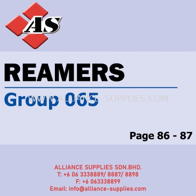 CROMWELL Reamers - Chucking / Taper Shank (Group 065)