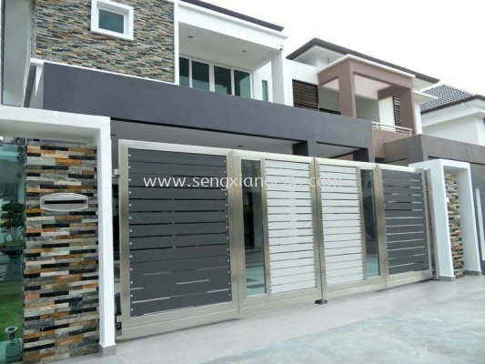 Stainless Steel Swing Main Gate