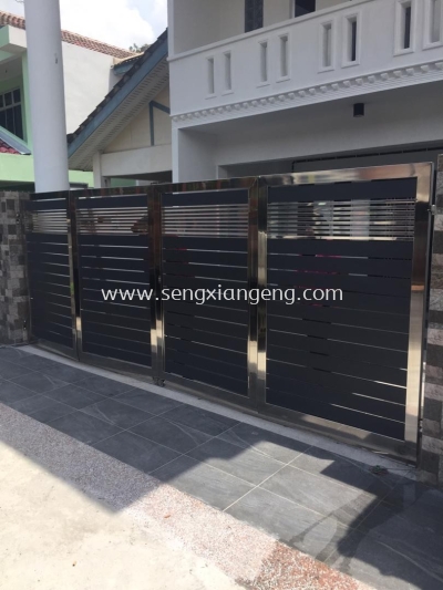 Stainless Steel Folding Main Gate