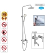 SLINE SH3-006 3-function SUS304 Stainless Steel Rain Shower Set - 00902B SHOWERHEADS & ACCESSORIES SANITARY SLINE