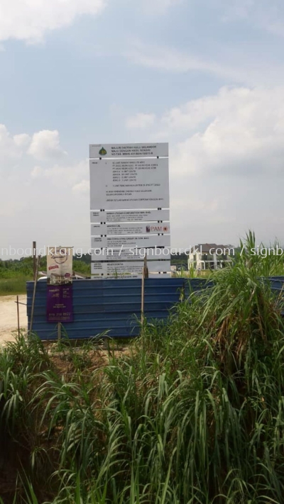 Construction Project Signboard at cyber jaya Kuala Lumpur