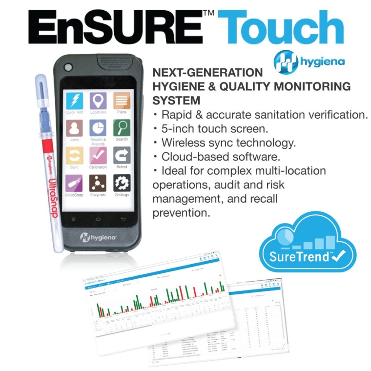 EnSURE Touch | The Next Generation Hygiene & Quality Monitoring System