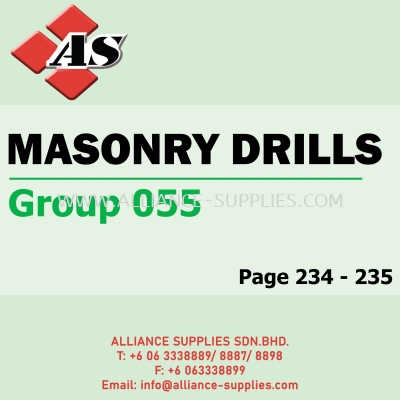 CROMWELL Masondry Drills (Group 055)