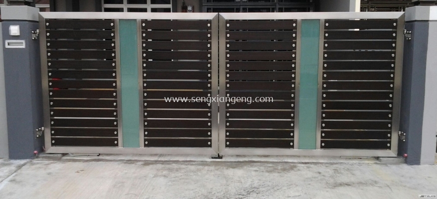 Stainless Steel Swing Main Gate