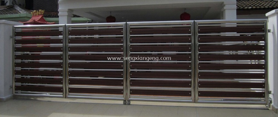 Stainless Steel Folding Main Gate