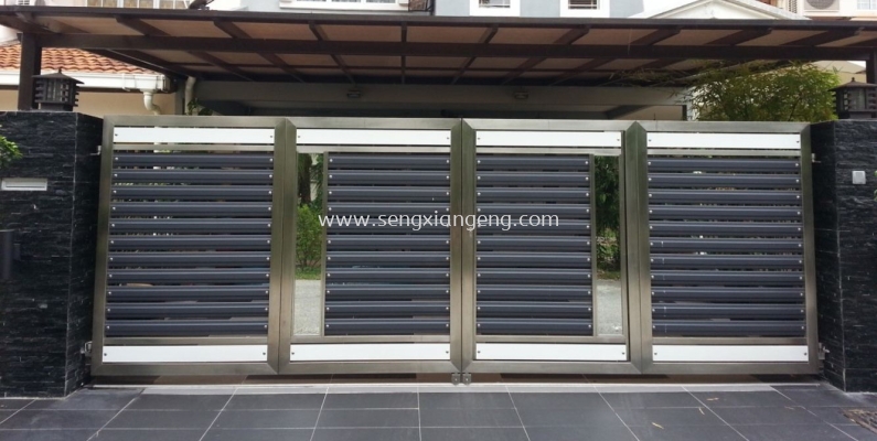 Stainless Steel Folding Main Gate