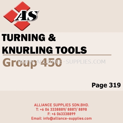 CROMWELL Turning & Knurling Tools (Group 450)