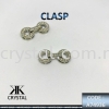 749363, CLASP, A74936, ROUND, 2PCS/PCK Clasp  Jewelry Findings, White Gold Plating