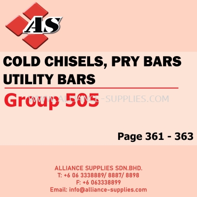 CROMWELL Cold Chisels, Pry Bars, Utility Bars (Group 505)