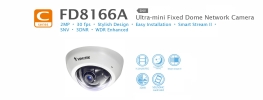 FD8166A. Vivotek Ultra Mini Fixed Dome Network Camera DOME CAMERA VIVOTEK CCTV SYSTEM