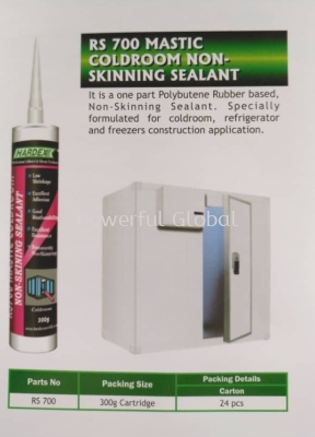 RS 700 Coldroom Non-Skinning Sealant