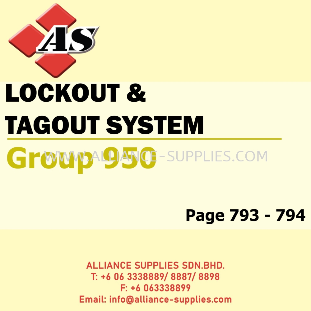 CROMWELL Lockout & Tagout System (Group 950) CROMWELL Site Maintenance ...