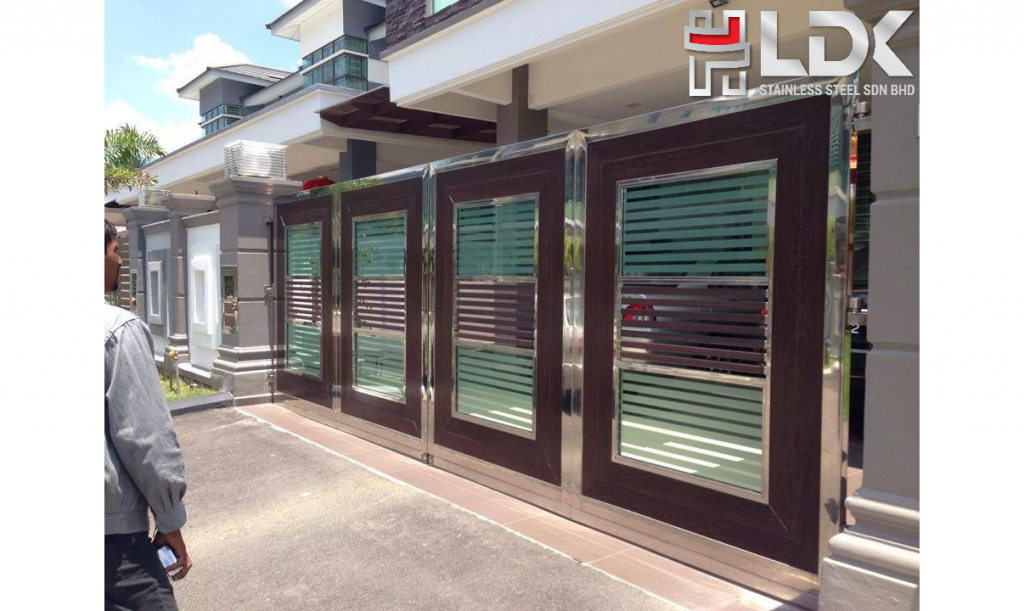 Stainless Steel Mix Gate Design  Johor Bahru / Johor Jaya / Masai / Ulu Tiram / Tampoi / Bukit Indah Gate Design Gate Malaysia Reference Renovation Design 