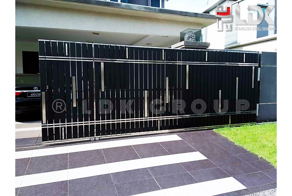 Stainless Steel Mix Gate Design  Johor Bahru / Johor Jaya / Masai / Ulu Tiram / Tampoi / Bukit Indah Gate Design Gate Malaysia Reference Renovation Design 