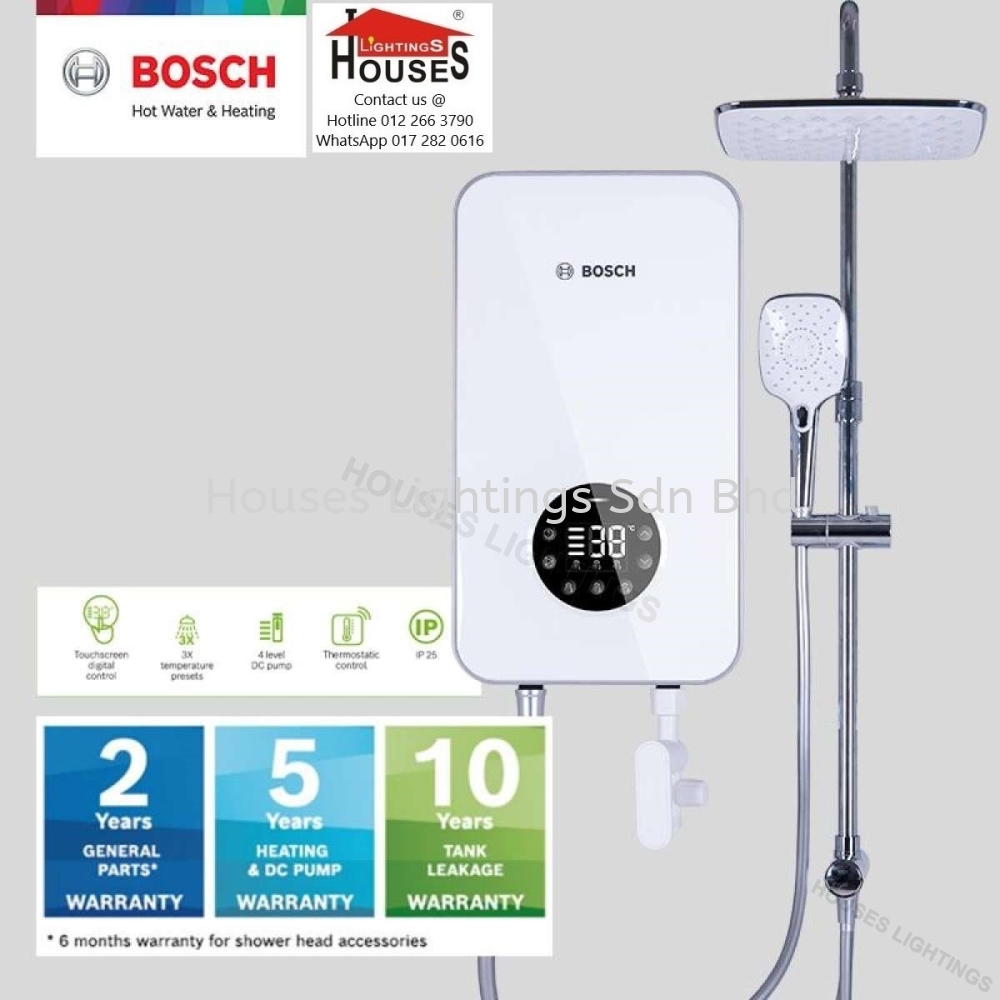 Bosch Tronic 8000S – Electric Instantaneous Water Heater with DC pump and  rain shower Bosch Water Heater Selangor, Malaysia, Kuala Lumpur (KL),  Puchong Supplier, Suppliers, Supply, Supplies | Houses Lightings Sdn Bhd
