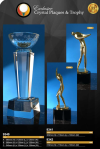 9340 9341 9342 Crystal Plaques & Trophy Trophy