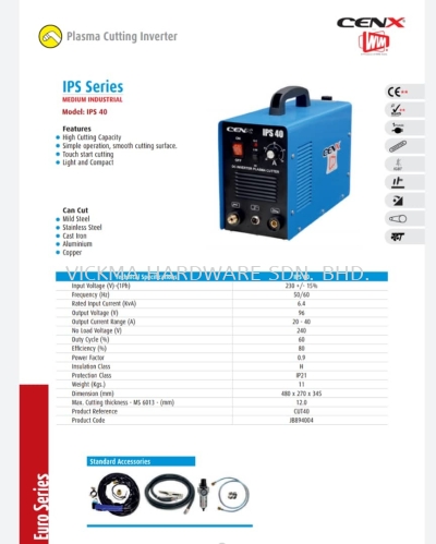 CENX WIN PLASMA CUTTING INVERTER MACHINE IPS 40