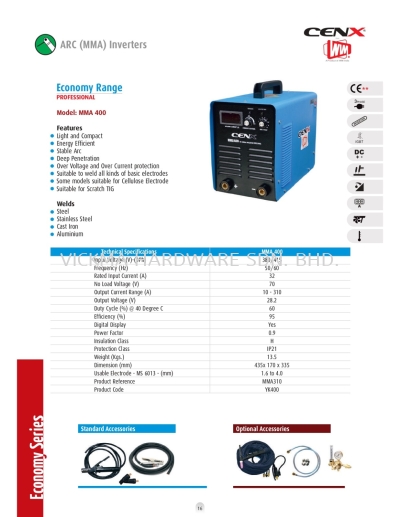 CENX WIM MMA INVERTER MACHINE MMA 400