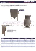 FORCE ARC VERTICAL TYPE FLUX OVEN