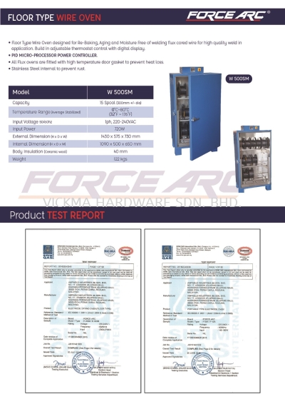 FORCE ARC FLOOR TYPE WIRE OVEN