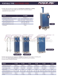 FORCE ARC PORTABLE TYPE ELECTRODE OVEN