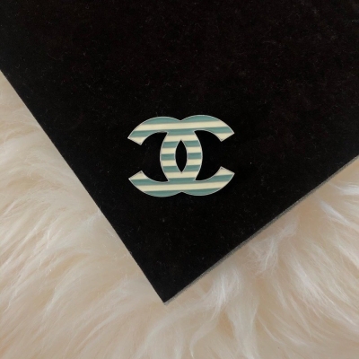 Chanel Green Brooch