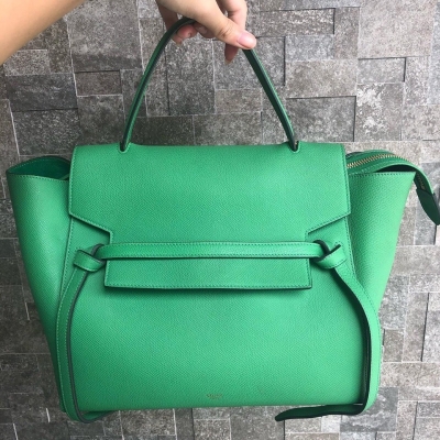 (SOLD) Celine Medium Belt Bag in Green with Shoulder Strap