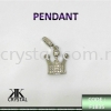 618352, PENDANT, CROWN, F1835, WHITE GOLD PLATED, 1PCS/PCK Charm  Jewelry Findings, White Gold Plating