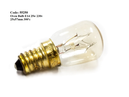 (Out of Stock) Code: 55250 E14 25W Oven Bulb