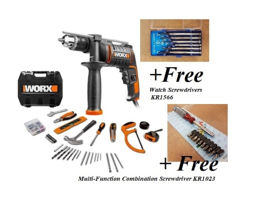 Free-Worx WU317.3 Impact Drill (Extra Free 2items) ID30564