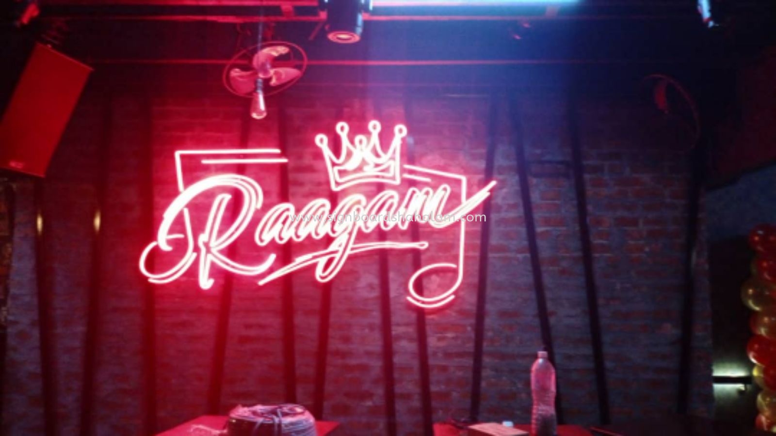 Indoor 3D Led Neon Light Logo & Lettering Signage, Raagam Bar, Bangsar 