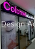 Colomei Nails & lashes studio Led conceal box up lettering signboard to setia alam forum 3D BOX UP LED FRONTLIT LETTERING SIGNBOARD