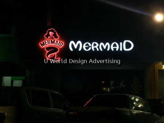 New Mermaid  led 3d box up lettering signboard at botanic klang