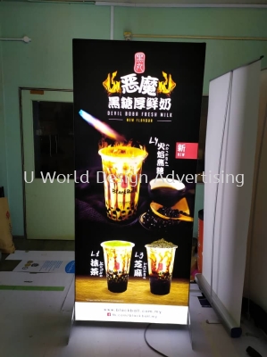 Double Sided LED Fabric Lightbox Malaysia | Restaurant Cafe Kopitiam Frameless Lightbox Illuminated Fabric Signs | Maker Supplier Installer | Near Me Klang Valley KL