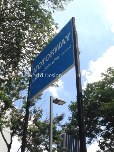 Motorway Trading Snd Bhd G.I Metal signboard at Petaling Jaya 