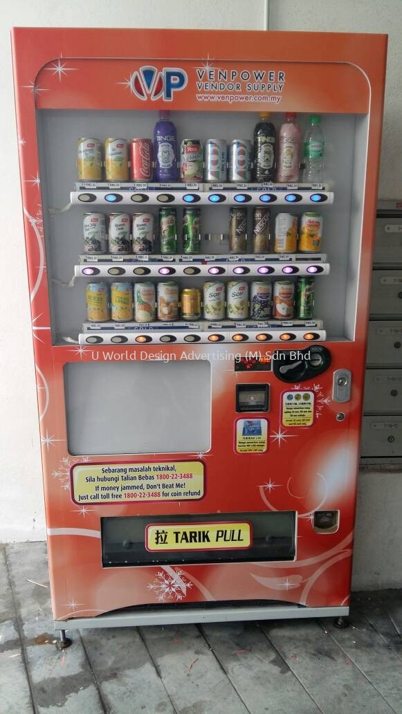 Machine Wrapping Sticker | Printing Design Install | Kiosk Vending ...