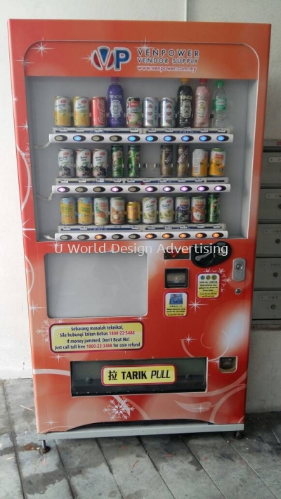 Machine Wrapping Sticker | Printing Design Install | Kiosk Vending Laundry Washing Machine Pembalut Mesin Layan Diri | Malaysia