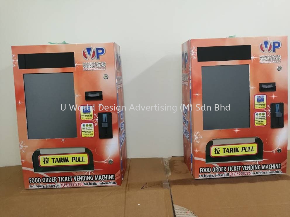 Machine Wrapping Sticker | Printing Design Install | Kiosk Vending ...