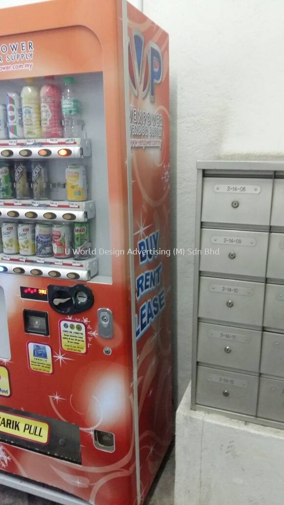 Machine Wrapping Sticker | Printing Design Install | Kiosk Vending ...