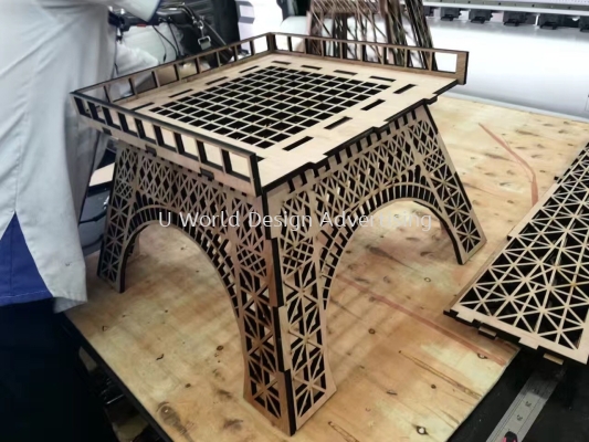 Eiffel Tower wood Laser Machines cutting 